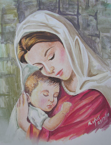 Mother Mary with Baby Jesus